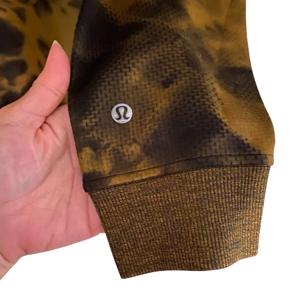 Lululemon Textured Tech Hoodie XL Space Diamond Dye Gold Pullover M3CH0S - Picture 6 of 9